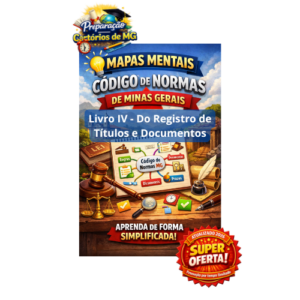 Mapas mentais esquematizados em formato PNG sobre o Código de Normas de Minas Gerais – Livro IV – Do Registro de Títulos e Documentos (RTD), baseado no Provimento Conjunto 93/2020, autoria de Eduardo Lopes Machado.